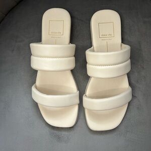 Dolce Vita Adore Sandal - Ivory leather - size 6.5